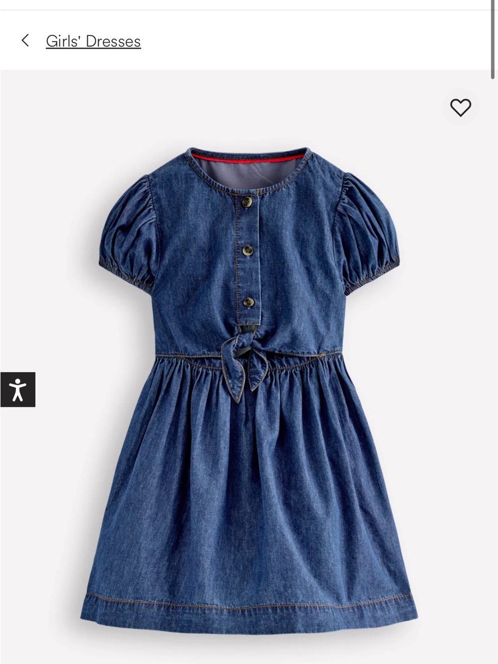 Boden Tie Front Woven Dress